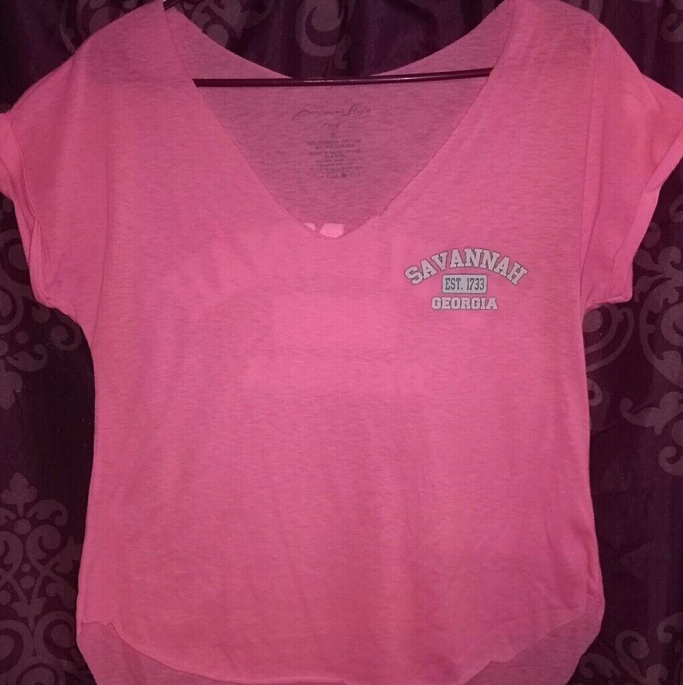 Miami style neon pink shirt size small